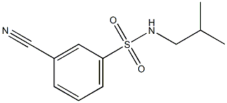 3-cyano-N-isobutylbenzenesulfonamide Structure