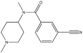 3-cyano-N-methyl-N-(1-methylpiperidin-4-yl)benzamide|