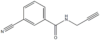 3-cyano-N-prop-2-ynylbenzamide Struktur
