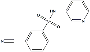 3-cyano-N-pyridin-3-ylbenzenesulfonamide Structure