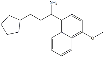 3-cyclopentyl-1-(4-methoxynaphthalen-1-yl)propan-1-amine Struktur