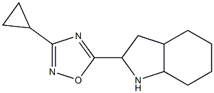 3-cyclopropyl-5-(octahydro-1H-indol-2-yl)-1,2,4-oxadiazole Structure