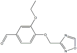 3-ethoxy-4-(1,2,4-oxadiazol-3-ylmethoxy)benzaldehyde,,结构式