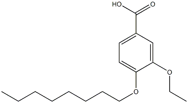 3-ethoxy-4-(octyloxy)benzoic acid Structure