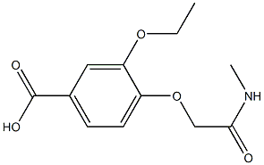 3-ethoxy-4-[2-(methylamino)-2-oxoethoxy]benzoic acid 结构式