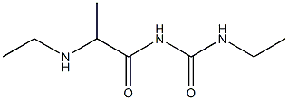 3-ethyl-1-[2-(ethylamino)propanoyl]urea Structure