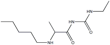 3-ethyl-1-[2-(pentylamino)propanoyl]urea Structure