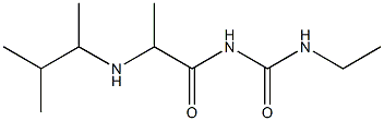 3-ethyl-1-{2-[(3-methylbutan-2-yl)amino]propanoyl}urea Struktur
