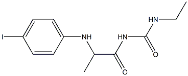 3-ethyl-1-{2-[(4-iodophenyl)amino]propanoyl}urea Struktur