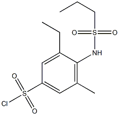 3-ethyl-5-methyl-4-(propane-1-sulfonamido)benzene-1-sulfonyl chloride