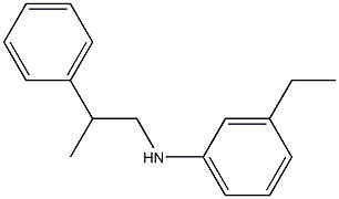 3-ethyl-N-(2-phenylpropyl)aniline 结构式