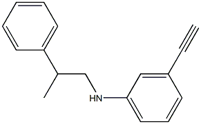 3-ethynyl-N-(2-phenylpropyl)aniline