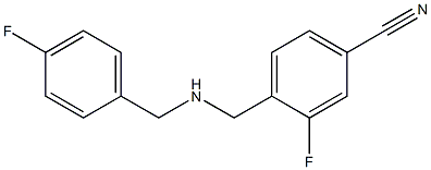 3-fluoro-4-({[(4-fluorophenyl)methyl]amino}methyl)benzonitrile|