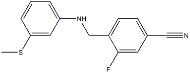 3-fluoro-4-({[3-(methylsulfanyl)phenyl]amino}methyl)benzonitrile|