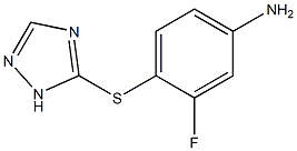 3-fluoro-4-(1H-1,2,4-triazol-5-ylsulfanyl)aniline