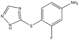 3-fluoro-4-(1H-1,2,4-triazol-5-ylsulfanyl)aniline Structure