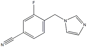 3-fluoro-4-(1H-imidazol-1-ylmethyl)benzonitrile Structure