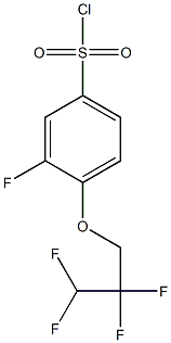 3-fluoro-4-(2,2,3,3-tetrafluoropropoxy)benzene-1-sulfonyl chloride Struktur