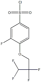 3-fluoro-4-(2,2,3,3-tetrafluoropropoxy)benzene-1-sulfonyl chloride,,结构式