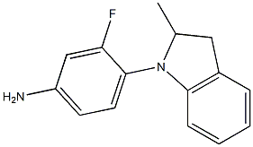 3-fluoro-4-(2-methyl-2,3-dihydro-1H-indol-1-yl)aniline