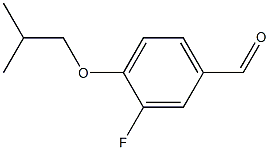 3-fluoro-4-(2-methylpropoxy)benzaldehyde 结构式