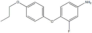 3-fluoro-4-(4-propoxyphenoxy)aniline Structure