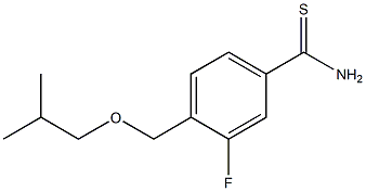 3-fluoro-4-(isobutoxymethyl)benzenecarbothioamide Structure