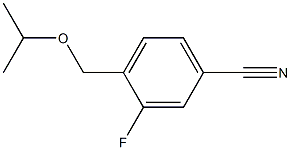 3-fluoro-4-(isopropoxymethyl)benzonitrile,,结构式