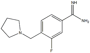 3-fluoro-4-(pyrrolidin-1-ylmethyl)benzenecarboximidamide