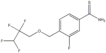3-fluoro-4-[(2,2,3,3-tetrafluoropropoxy)methyl]benzene-1-carbothioamide|
