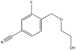 3-fluoro-4-[(2-hydroxyethoxy)methyl]benzonitrile|