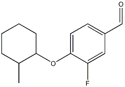 3-fluoro-4-[(2-methylcyclohexyl)oxy]benzaldehyde Structure