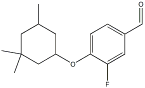 3-fluoro-4-[(3,3,5-trimethylcyclohexyl)oxy]benzaldehyde|