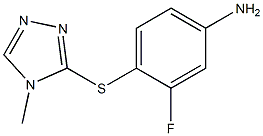 3-fluoro-4-[(4-methyl-4H-1,2,4-triazol-3-yl)sulfanyl]aniline