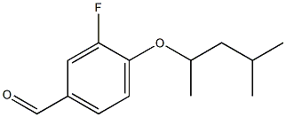3-fluoro-4-[(4-methylpentan-2-yl)oxy]benzaldehyde 结构式