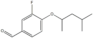 3-fluoro-4-[(4-methylpentan-2-yl)oxy]benzaldehyde,,结构式