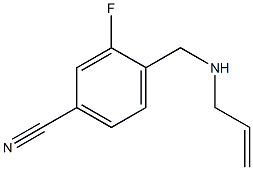 3-fluoro-4-[(prop-2-en-1-ylamino)methyl]benzonitrile 化学構造式