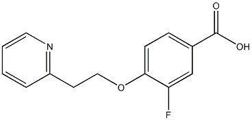 3-fluoro-4-[2-(pyridin-2-yl)ethoxy]benzoic acid