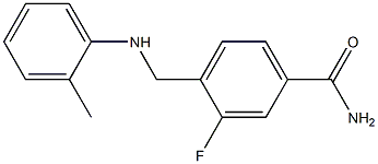 3-fluoro-4-{[(2-methylphenyl)amino]methyl}benzamide Structure