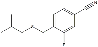 3-fluoro-4-{[(2-methylpropyl)sulfanyl]methyl}benzonitrile|