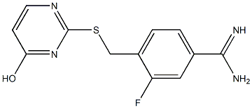 3-fluoro-4-{[(4-hydroxypyrimidin-2-yl)sulfanyl]methyl}benzene-1-carboximidamide