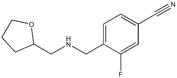 3-fluoro-4-{[(oxolan-2-ylmethyl)amino]methyl}benzonitrile|