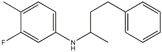 3-fluoro-4-methyl-N-(4-phenylbutan-2-yl)aniline Struktur