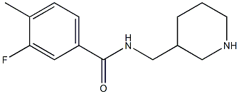 3-fluoro-4-methyl-N-(piperidin-3-ylmethyl)benzamide Structure