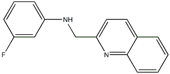 3-fluoro-N-(quinolin-2-ylmethyl)aniline