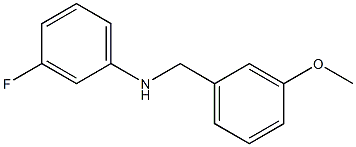 3-fluoro-N-[(3-methoxyphenyl)methyl]aniline 结构式