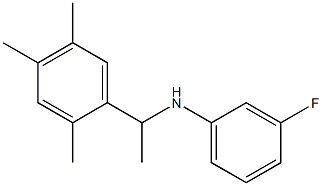 3-fluoro-N-[1-(2,4,5-trimethylphenyl)ethyl]aniline,,结构式