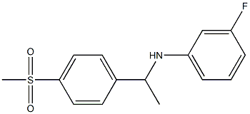 3-fluoro-N-[1-(4-methanesulfonylphenyl)ethyl]aniline