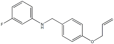 3-fluoro-N-{[4-(prop-2-en-1-yloxy)phenyl]methyl}aniline Struktur