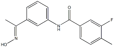  3-fluoro-N-{3-[1-(hydroxyimino)ethyl]phenyl}-4-methylbenzamide